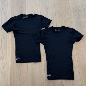 Bundle of Two Under Armour Men's Black Compression Shirts Size XS